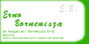 erno bornemisza business card